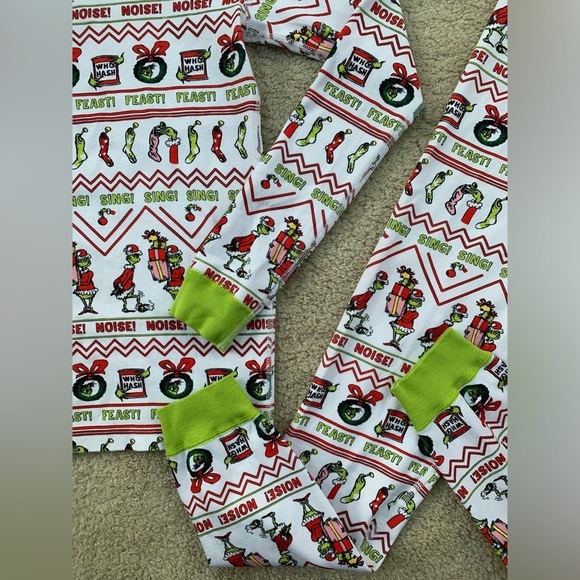 Hanna Andersson Size 150, 12, Grinch Holiday Long John Pajamas - Picture 7 of 7